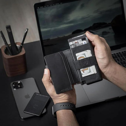 Ekster - Parliament Pop Up Minimalist Wallet for Men - Mens Wallets Leather - RFID Blocking Card Holder Wallet with Push Button and Card Ejection - Leather Wallet - Easy Access