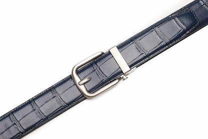 Fabio Valenti Men's Genuine Leather Ratchet Dress Belt with Automatic Buckle, Adjustiable Sizes, Handmade, All leather Strap