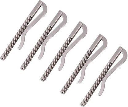 10Pcs Spring Metal Money Clip Insert Bar Replacement Money Clip Card Holder Spring Clip Durable DIY Tool for Bifold Leather Wallet Purse Metal Wallets