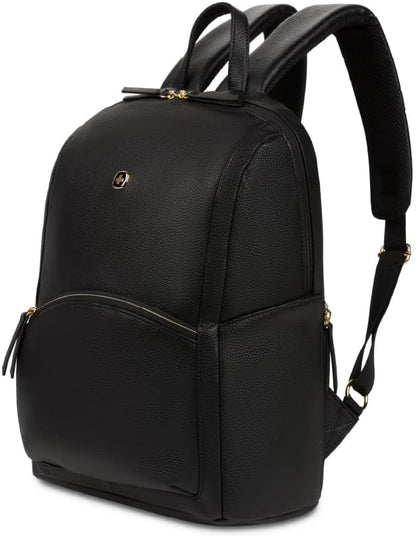 SwissGear Serenity Luxe Women's Laptop Backpack, Laptop Bag Fits Most 13-Inch Laptops, Black, 16 Inches