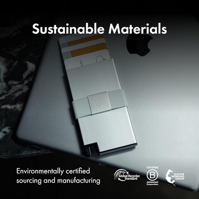 Ekster Aluminum Cardholder Wallet for Men | Metal Wallets with RFID Blocking Layer | Slim & Minimalist Aluminum Wallet with Push Button for Quick Card Access