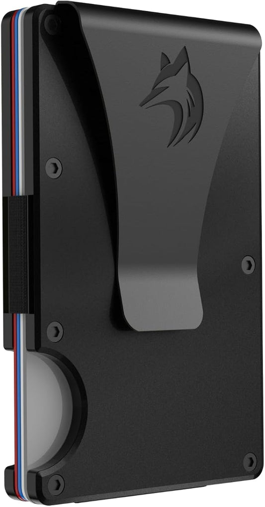 TRAVELINGO Slim RFID Blocking Wallet For Men - Light Weight, Durable & Compact- Minimalist Wallet With Money Clip (Obsidian)