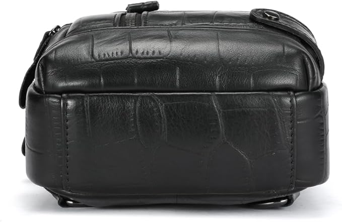 Sling Bag for Men Genuine Leather Chest Bag Crossbody Backpack Travel Hiking Outdoor Sports