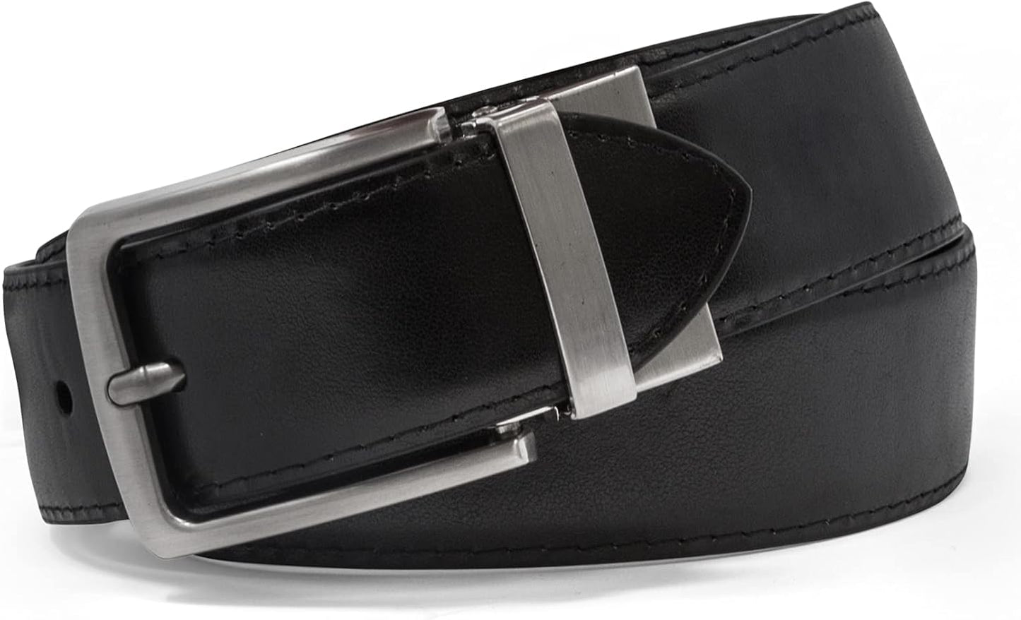 Steve Madden Men's Reversible Men's Dress Casual Every Day Leather Belt