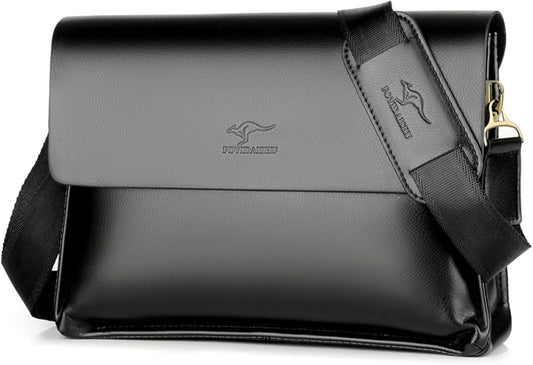 Mens Crossbody Bag, Leather Messenger Shoulder Bag for Women Men Purse Travel Work Business | Leather, Messenger, Purse, Travel, Work, Business