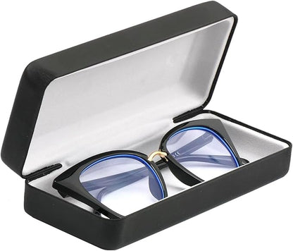Hard Shell Eyeglasses Case Protective Glasses Case for Men and Women Linen Fabric