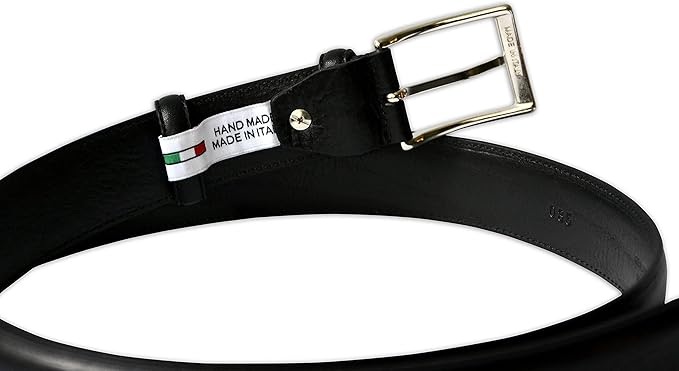 Mens Plain Smooth Italian Dress Leather Belt