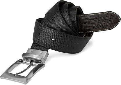 Steve Madden Men's Reversible Men's Dress Casual Every Day Leather Belt