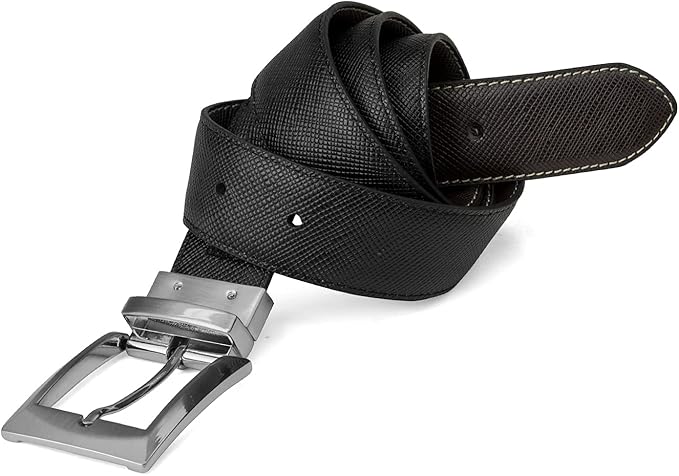 Steve Madden Men's Reversible Men's Dress Casual Every Day Leather Belt