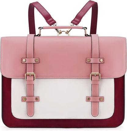 ECOSUSI Laptop Bag for Women Vegan Leather Messenger Bag Fashion Briefcase Computer Satchel Bag