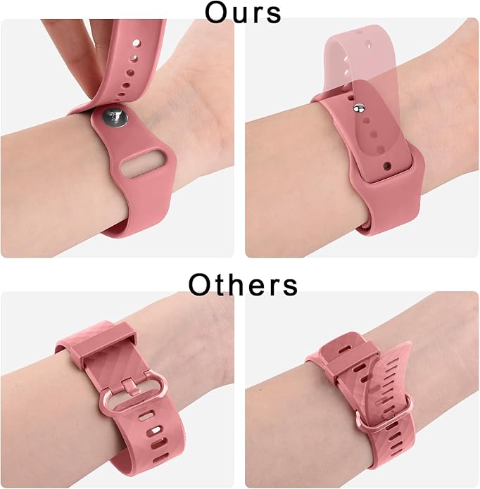 Meliya 22mm Watch Bands Quick Release Replacement Wristband, Soft Silicone Sport Replacement Straps for Men Women