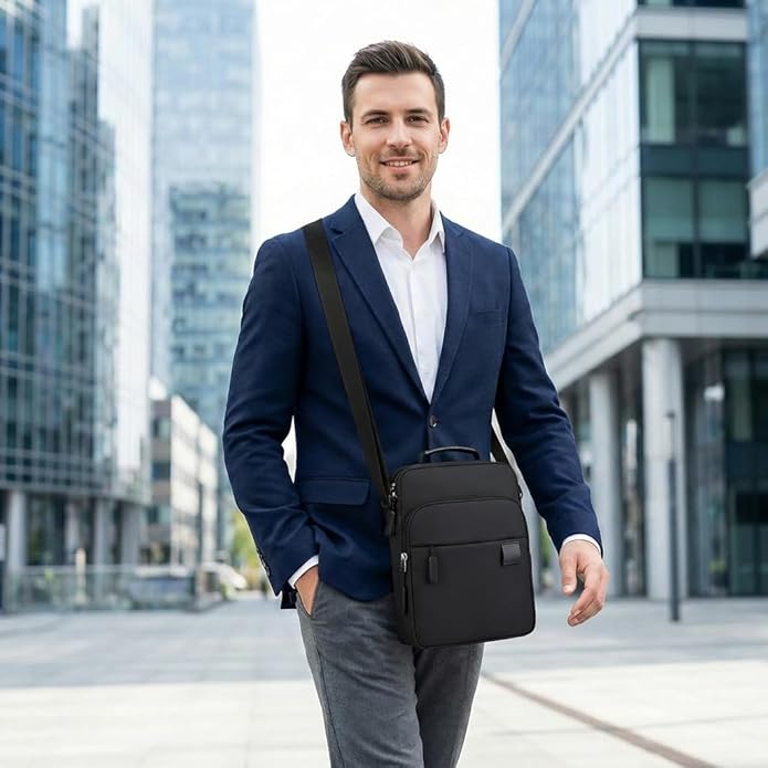 Messenger Bag for Men Sling Bag Anti Theft Crossbody Shoulder Bag Large Capacity Business Satchel for Travel Work