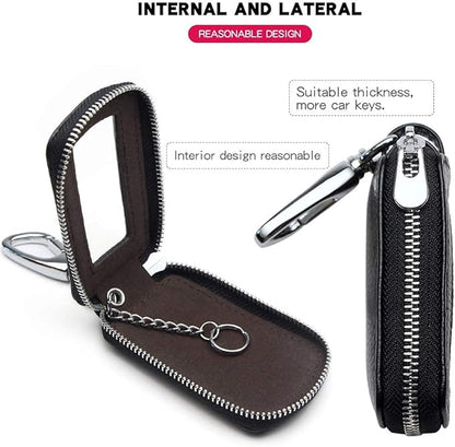 Universal Premium Car Key Fob Case Genuine Leather Car Smart Key fob Holder for Remote Key Fob
