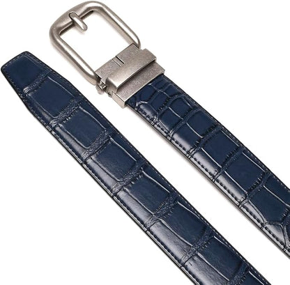Fabio Valenti Men's Genuine Leather Ratchet Dress Belt with Automatic Buckle, Adjustiable Sizes, Handmade, All leather Strap