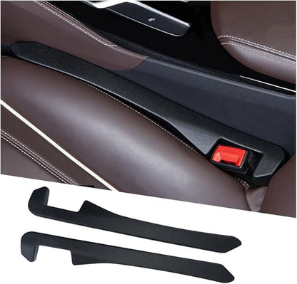 KIFIDAN 2PCS Car Seat Gap Filler,Flexible in between Car Seat Catcher for Tightly Filling Seats Gaps,Universal Cars Console Catcher Interior Cars Accessories for Women & Men (Black)