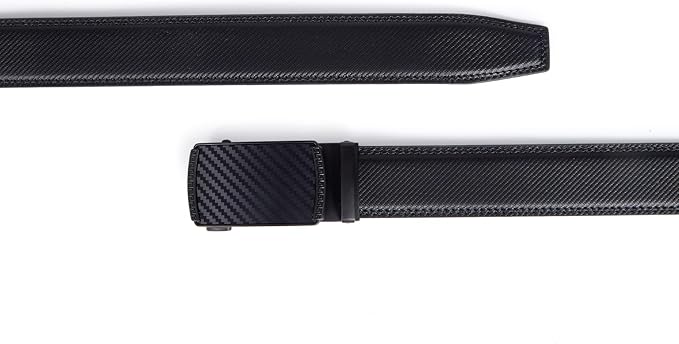 VATAN Men's Belt Leather Ratchet Belt for Men Dress Casual Every Day with Adjustable Buckle, Trim to Fit