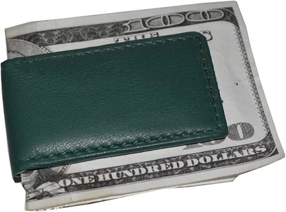 LB LEATHERBOSS Men's New Leather Strong Magnetic Money Clip