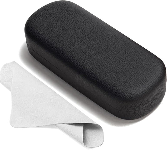 Marvolia Glasses Case Large Hard Shell Eyeglasses Case PU Leather Protective Case for Sunglasses Eyeglasses