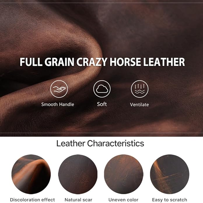 CONTACTS Full Grain Leather 14" Laptop Case Large Document Bag Notary Bag Slim Briefcase for Men