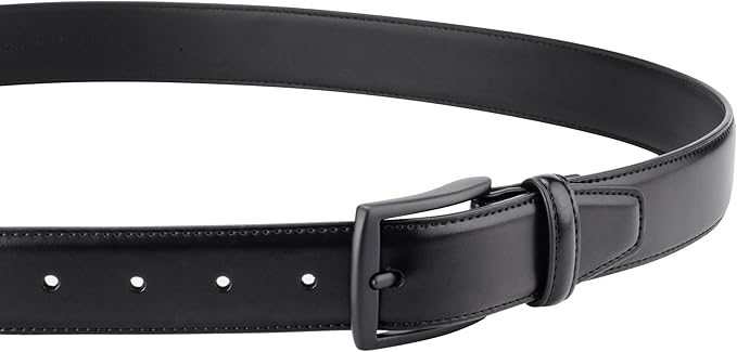 KM Legend Mens Leather Dress Belt for Work Business and Casual
