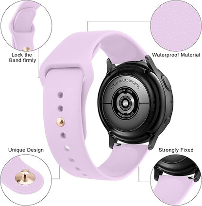 Meliya 22mm Watch Bands Quick Release Replacement Wristband, Soft Silicone Sport Replacement Straps for Men Women