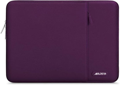 MOSISO Laptop Case 13 inch, Laptop Sleeve Compatible with MacBook Neo/Air/Pro 13 inch with A18/M5/M4/M3/M2/M1 Chip 2026-2016, Polyester Vertical Computer Sleeve Bag with Pocket, Magenta Purple
