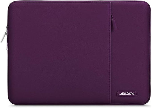 MOSISO Laptop Case 13 inch, Laptop Sleeve Compatible with MacBook Neo/Air/Pro 13 inch with A18/M5/M4/M3/M2/M1 Chip 2026-2016, Polyester Vertical Computer Sleeve Bag with Pocket, Magenta Purple