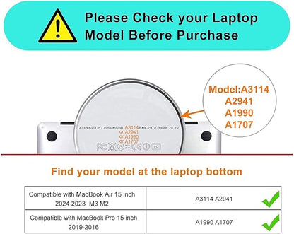 MOSISO Compatible with MacBook Air 15 inch 2025 2024 2023 M4 M3 M2/Pro 15 inch Case A1990 A1707 2019-2016, PU Leather Laptop Sleeve Vintage Retro Zippered Portfolio Protective Case Cover, Black