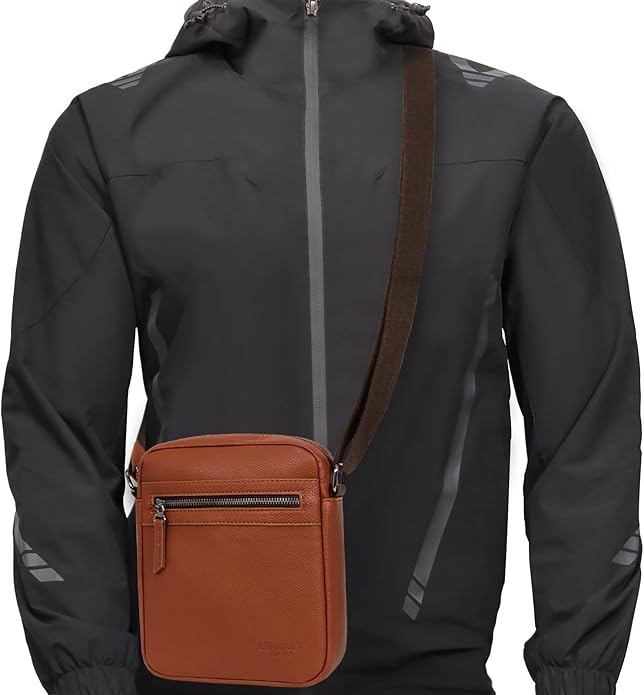 Small/Medium Crossbody bag for men shoulder bag mens purse satchel leather messenger bag gift man