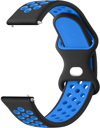 Meliya 20mm 22mm Watch Bands Quick Release Replacement Wristband, Soft Silicone Bands Breathable Sport Replacement Straps for Men Women