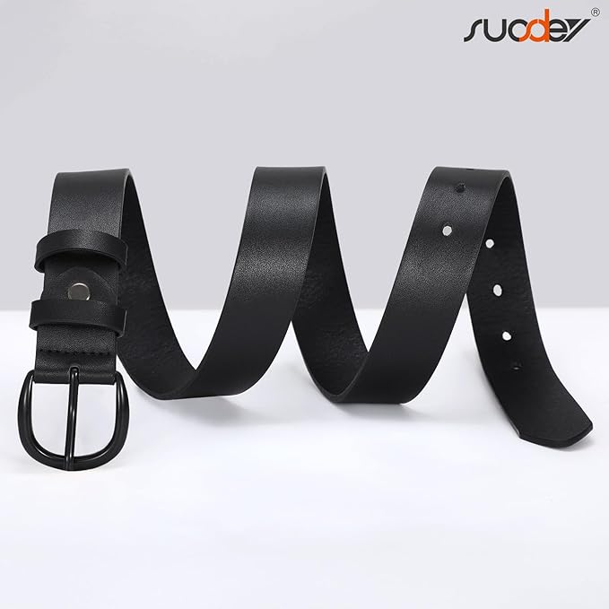 SUOSDEY Womens Casual Leather Belt for Jeans Dress Pants,Fashion Ladies Waist Belt