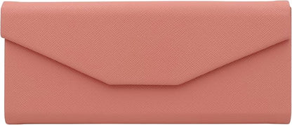 Real Sic Glasses Case for Men and Women - Magnetic Folding Hard Shell Sunglass Holder - Inspired by Solid Color