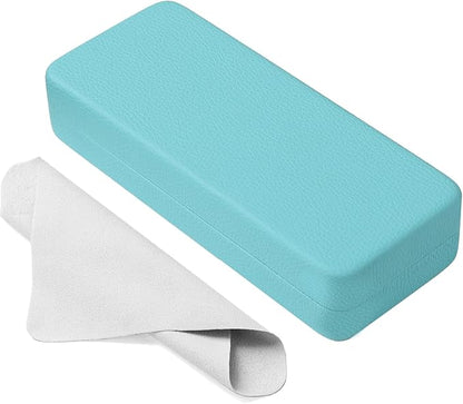 Marvolia Glasses Case Hard Shell Square Large Eyeglasses Case PU Leather Protective Case for Sunglasses Eyeglasses