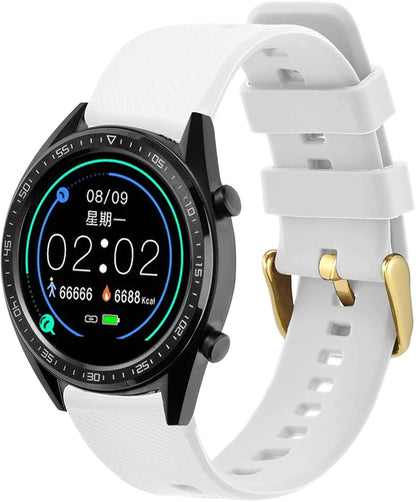 BISONSTRAP Watch Strap 18mm 19mm 20mm 21mm 22mm, Quick Release Silicone Watch Bands for Men Women