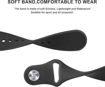 Meliya 22mm Watch Bands Quick Release Replacement Wristband, Soft Silicone Sport Replacement Straps for Men Women