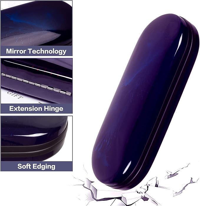 Vemiss Hard Shell Eyeglass Cases, Lightweight Portable Glasses Case for Women Men