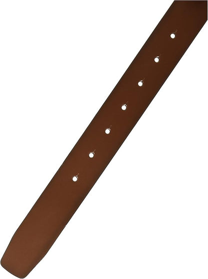 Perry Ellis Men's Reversible Bonded Leather Plaque Buckle Dress Belt