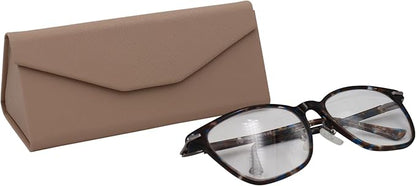 Real Sic Glasses Case for Men and Women - Magnetic Folding Hard Shell Sunglass Holder - Inspired by Solid Color