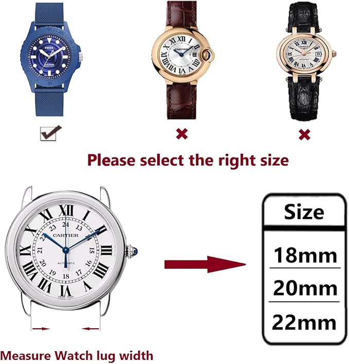 Moran Stainless Steel Mesh Watch Band 20mm Quick Release Rose Gold Replacement Metal Strap 18mm 20mm 22mm Compatible for Samsung Galaxy Watch 6 Band Classic 43mm 47mm 40mm 44mm (Rose Gold, 20mm)