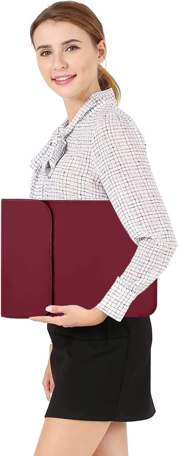 MOSISO Laptop Case 13.3 inch, 13-13.3 inch Laptop Sleeve Compatible with MacBook Neo 13 A18 Pro A3404 /Air 13/Pro 13/Pro 14 M5 M4 M3 M2 M1, Faux Suede Leather Case with Small Bag, Wine Red