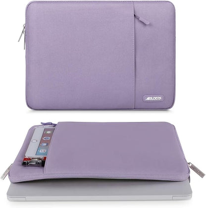MOSISO Laptop Case 13 inch, Laptop Sleeve Compatible with MacBook Neo/Air/Pro 13 inch with A18/M5/M4/M3/M2/M1 Chip 2026-2016, Polyester Vertical Computer Sleeve Bag with Pocket, Purple