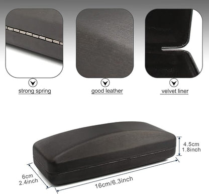 SMARTTOP Hard Shell Eyeglass Case- Glass Case With Cleaning Cloth, Glasses Case hard shell for men women