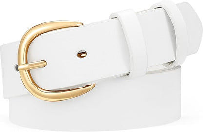 SUOSDEY Womens Casual Leather Belt for Jeans Dress Pants,Fashion Ladies Waist Belt