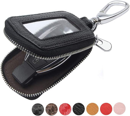 Universal Premium Car Key Fob Case Genuine Leather Car Smart Key fob Holder for Remote Key Fob