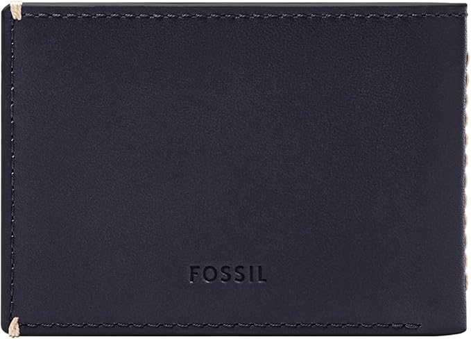 Fossil Men's Leather Slim Minimalist Bifold Front Pocket Wallet for Men