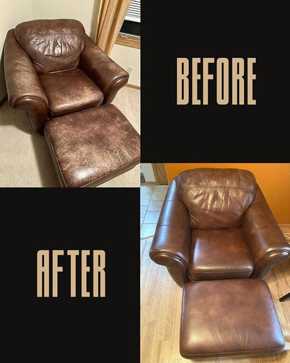 Blackrock Leather N Rich 16 oz Leather Cleaner & Conditioner, Premium 2-in-1 Care, Made in USA – Leather Balm for use on Furniture, Car Interiors, Saddles & Horse Tack, Shoes, Bags, and Jackets