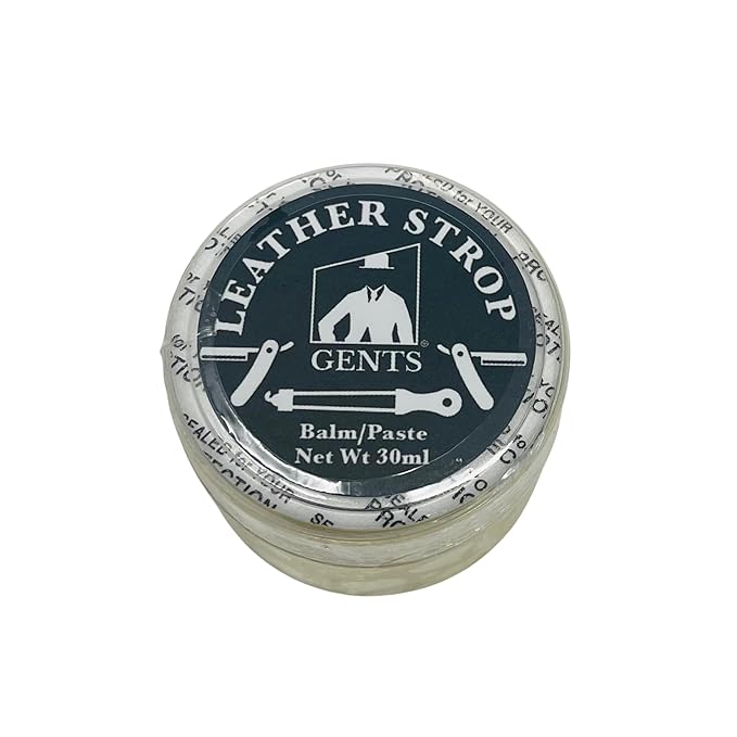 GENTS Leather Strop Conditioning Paste – 30ml Leather Balm for Razor Strops – Softens, Protects & Restores Leather – Maintain Straight Razor Strops, Belts & Leather Tools