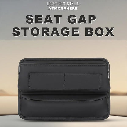 2 Pack Premium Car Seat Gap Filler Organizer - Universal Storage Box with Card Slots for Phones/Keys/Glasses, Fits Cars, SUVs & Trucks (Coffee-colored)