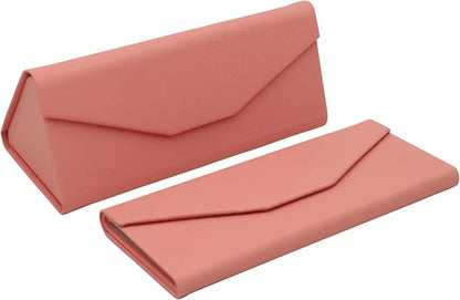 Real Sic Glasses Case for Men and Women - Magnetic Folding Hard Shell Sunglass Holder - Inspired by Solid Color
