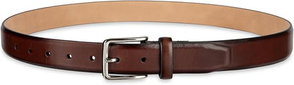 Haggar mens Leather Dress Belt for Suits and Pants - Classic, Formal, Business, Work